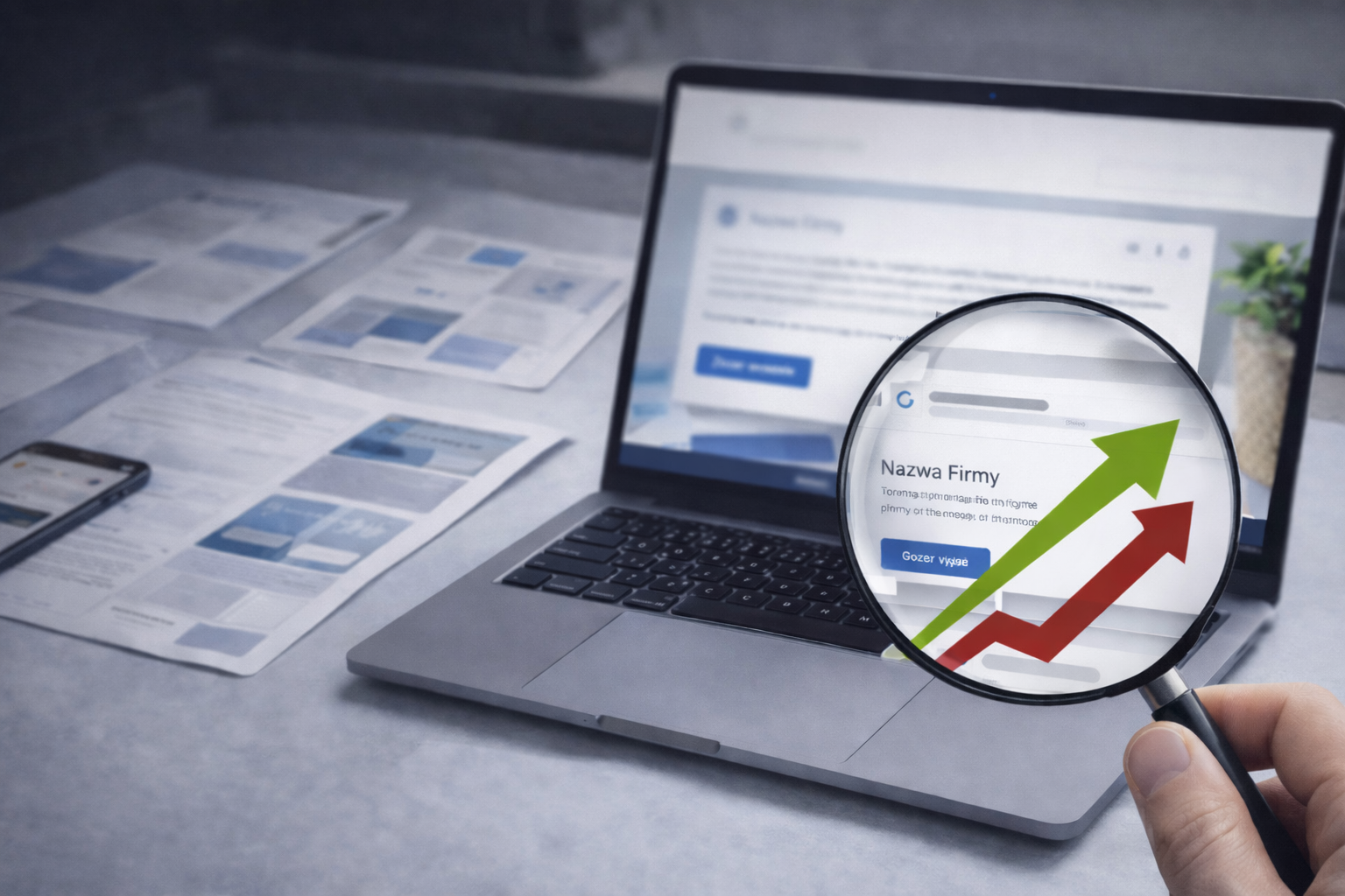 Analiza wyników wyszukiwania w internecie